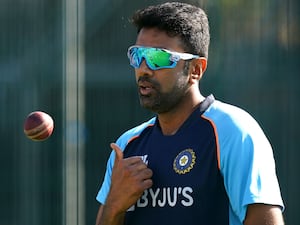 India off-spinner Ravichandran Ashwin spins a ball in the air