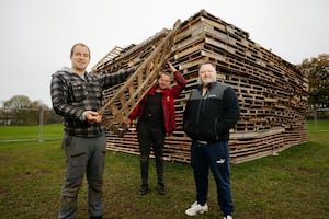 Donnington Bonfire Returns For Its 39th Year! In Picture: Ricky Chadwick, Pete Corbett and Mark Mitchell