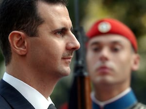 Side view of Bashar Assad