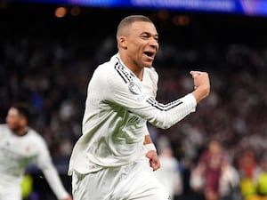 Kylian Mbappe scored a hat-trick against Manchester City