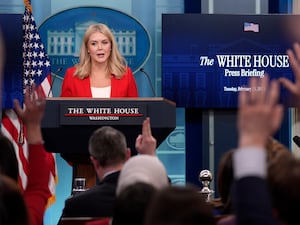 White House press secretary Karoline Leavitt during a press briefing