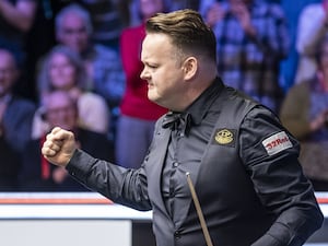 Shaun Murphy celebrates