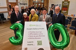 FairShare Chief Executive John Harrower, Berryl Bent (former volunteer of 21 years), Susan James (longstanding member of 30 years), Shrewsbury Deputy Mayor Alex Wagner and Chairman of the Board Matt Cuhls