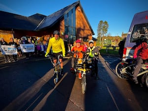 Paddy McGuinness on his charity cycle ride with some friends