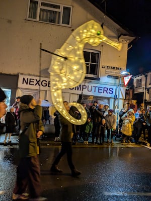 The parade had an aquatic theme. Photo: Juliet Shone