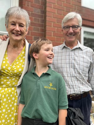 Henry with his grandparents 