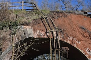 The situation means trains cannot run between Bridgnorth and Hampton Loade. Picture: Steve Leath