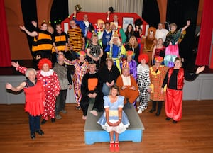 Builth YFC Old Stagers are back and busy rehearsing their current show ‘Goldilocks and the 3 Bears’, 30 years since their first pantomime performance. Image by Ted Edwards