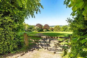 Gated access to the land. Picture: Rightmove and Knight Frank