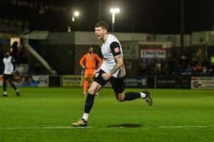 Matty Stenson is up to 17 goals for the season, having equalled a 'new' Telford record of scoring in five consecutive matches