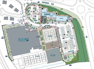 An outline plan for the site. Picture: Berrys/Mosaic