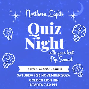 A Northern Lights quiz night will take place in a Powys pub next week.