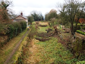 How the stretch looked heading South before the work. Picture: Shropshire Union Canal Society