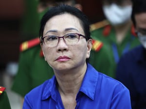 Vietnamese real estate tycoon Truong My Lan attends court in Ho Chi Minh City to appeal against her death sentence in a financial fraud case