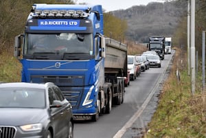 The crash has closed the A5 towards Shrewsbury. Picture: Tim Thursfield.