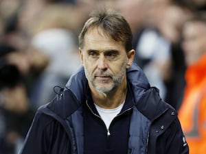 Julen Lopetegui on the sidelines