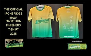 Ironbridge Half Marathon 2025 Official Finishers T-Shirt