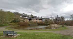 County Hall in Llandrindod Wells - headquarters of Powys County Council. From Google Streetview.