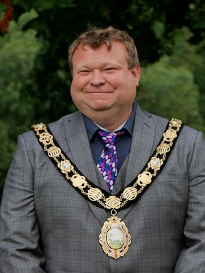 Builth Wells Mayor Councillor Gwyn Davies.