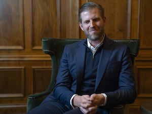 Eric Trump during an interview with the PA news agency at Trump International Golf Links near Balmedie, Aberdeenshire