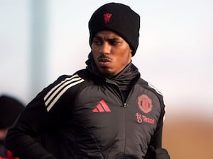 Manchester United’s Marcus Rashford during a training session at the Trafford Training Centre, Carrington