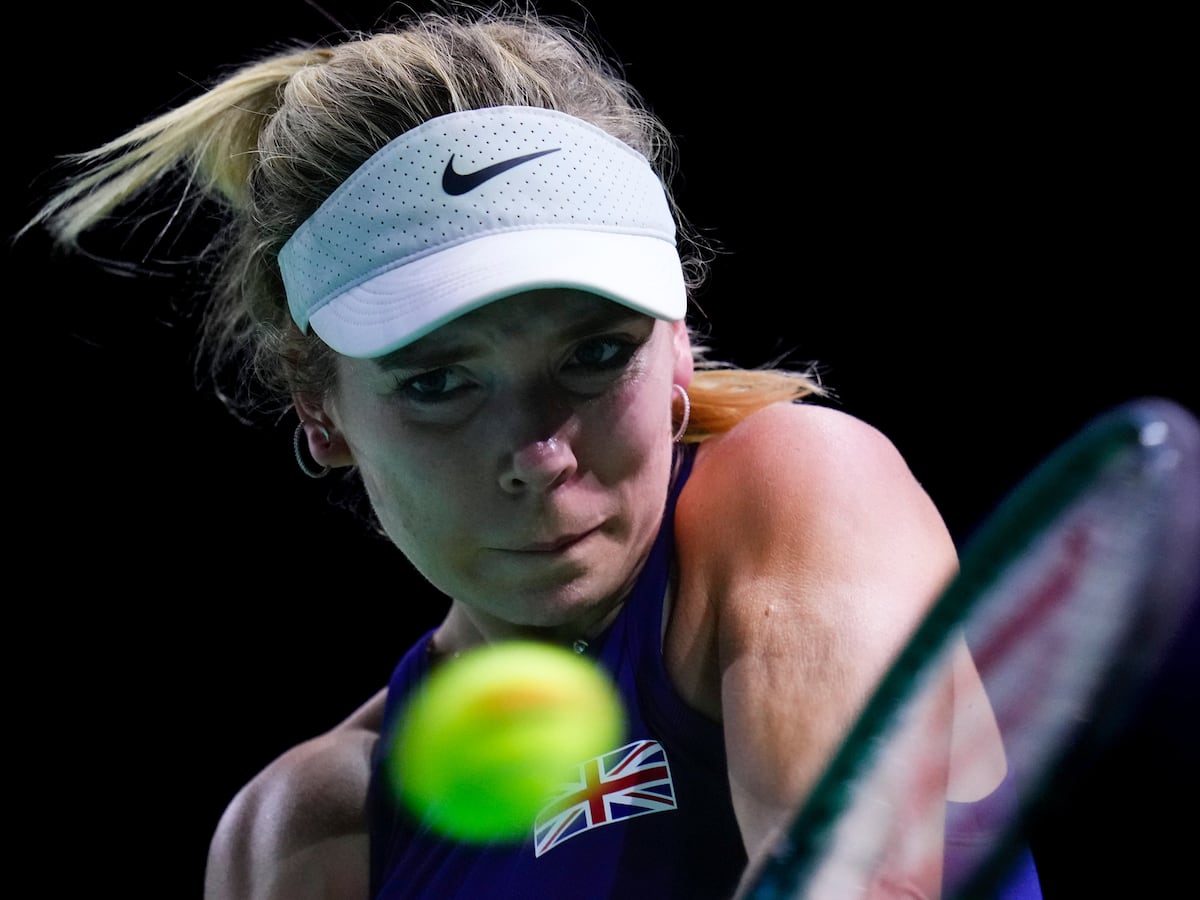 Great Britain’s Billie Jean King Cup final hopes hit after Katie Boulter defeat