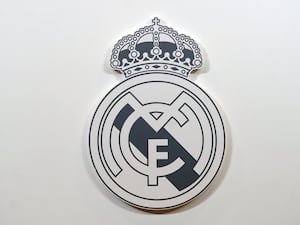 A general view of the Real Madrid badge