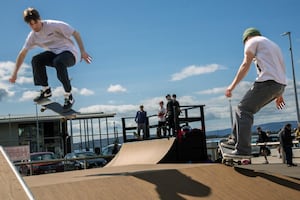 Extra lamp post poppies and funding bids for Llandrindod Wells skateboard park featured in town clerk's report