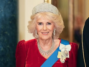 Queen Camilla ahead of the state banquet