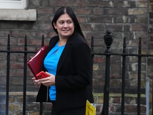 Culture Secretary Lisa Nandy leaves after a Cabinet meeting in central London on February 7