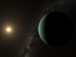 An artist's impression of the newly discovered planet HD 20794 d orbiting its star