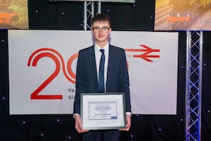 Jack Baldwin, 21, was 'highly commended' in the 'Young Volunteer of the Year' category. Picture: Jack Boskett Media Ltd/Severn Valley Railway.