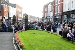 Hundreds of residents turned out for the commemoration