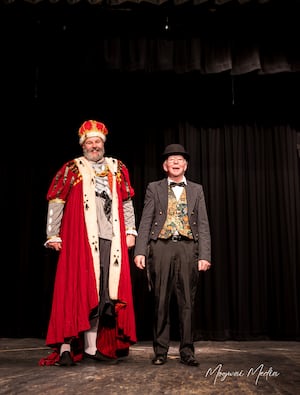 The King played by James Stuart and the Prime Minister played by Don Mackenzie. Image: Mogwai Media