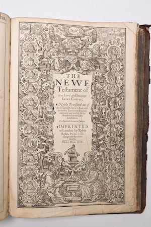 The Great She Bible of 1613 which sold for £4,500