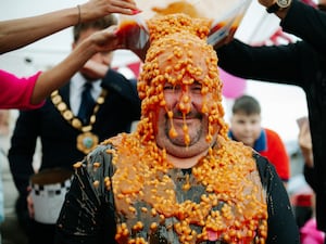 Ian Jones during the bean challenge