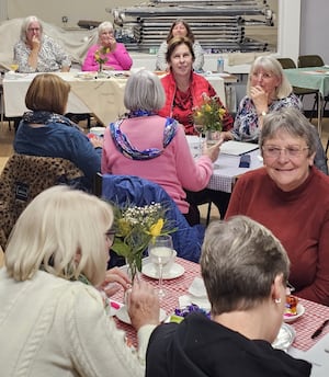 Members of various WI groups at the Howey WI annual quiz