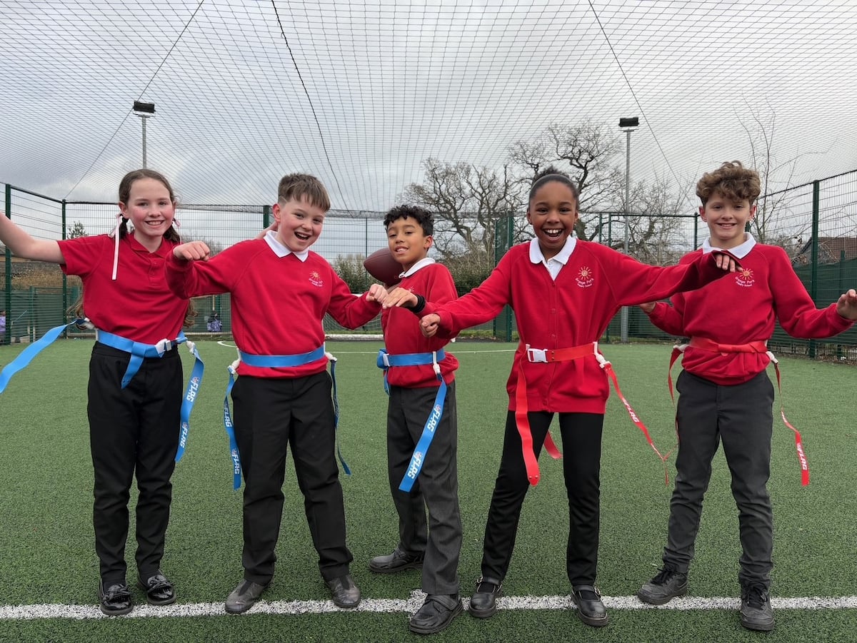 New non-contact version of American football launched at Telford primary school