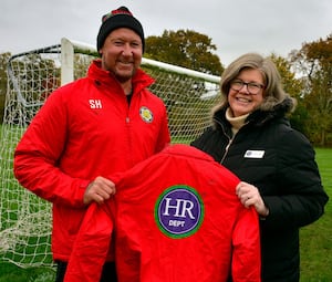 Scott Hardy of True Build Shrewsbury (Left) and Niamh Kelly of The HR Dept Shropshire (Right)   

