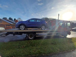 A vehicle was seized in Prees. Picture: West Mercia Police