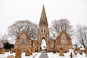 Work is continuing at Market Drayton Cemetery Chapel.