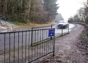 Wombridge Road crossing, due to be replaced as part of Active Travel improvements have resulted in a road closure / road works at Station Hill, Oakengates, Telford on Saturday, January 11, 2025.