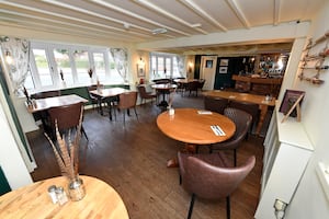 The pub has an open and airy feeling