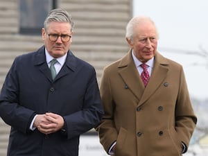 The King with Sir Keir Starmer (PA)