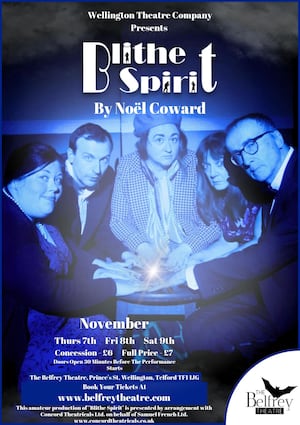 Blithe Spirit opens on Thursday at The Belfrey Theatre