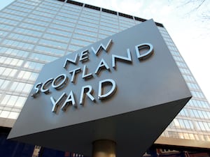 A sign outside New Scotland Yard