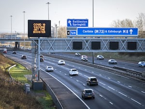 Cars travelling on a motorway