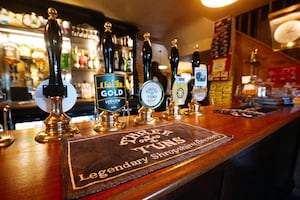 The bar has a wide selection of local beers on offer