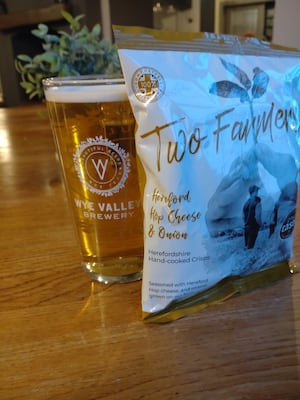 The Charlton Arms provided a pint of Hereford Pale Ale and more Two Farmers. Photo: Paul Heaton