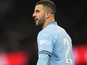 Kyle Walker during a Manchester City game